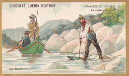 Chromo CHOCOLAT GUERIN BOUTRON - Chasses Et Pêches Saumons - Guérin-Boutron