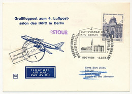 AUTRICHE - Enveloppe 4 Salon Des IAPC In Berlin - 2/3/73 WIEN - First Flight Covers