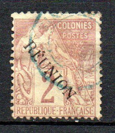 Col24 Colonies Réunion N° 18 Oblitéré Cote 5,50€ - Used Stamps