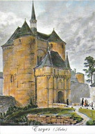 Troyes - Au Temps Jadis - La Porte Saint Jean - Carte Toilée D'après Une Gravure - Troyes
