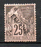 Col24 Colonies Réunion N° 24 Oblitéré Cote 8,00€ - Used Stamps