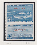 Verenigde Staten Scott-cat.Postal  Fiscals: Boating Stamps RVB2 MNH ** - Revenues