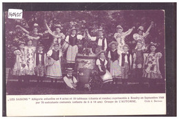 BOUDRY - THEATRE - LES SAISONS, ALLEGORIE ENFANTINE EN 4 ACTES - SEPTEMBRE 1908 - TB - Boudry