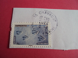 2020-21-  ADHESIF -  Oblitérés  N°  1959   "  Empreinte, Canard  "   " Chavagne, Ile Et Vilaire"  Net   0.80 - Used Stamps