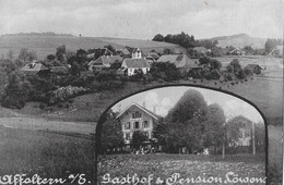 AFFOLTERN IM EMMENTAL → Gasthof Und Pension Löwen, Mehrbildkarte Anno 1919 - Affoltern Im Emmental 