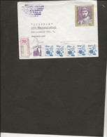POLOGNE - ENTIER POSTAL RECOMMANDE  AFFRANCHIE N° 3058 X5 + N° 3040 -ANNEE 1989 - Entiers Postaux