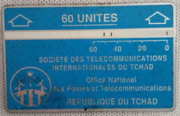 TELECARTE PHONECARD REPUBLIQUE DU TCHAD - ONPT - 60 Unités (Bleu) - V° N° 305D.... - EC - Tsjaad