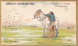 Chromo CHOCOLAT GUERIN BOUTRON - Chasses Et Pêches Aux Vanneaux - Guérin-Boutron