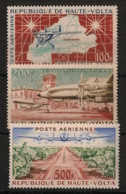 HAUTE VOLTA - 1961 - Poste Aérienne PA N°Yv. 1 à 3 - Aviation - Neuf Luxe ** / MNH / Postfrisch - Obervolta (1958-1984)