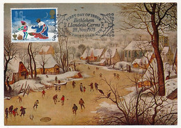 GRANDE BRETAGNE - 3 Cartes Maximum - Christmas 1973 - Bethlehem Llabdeilo Carms - 28 Nov 1973 - Cartas Máxima