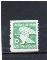 ETATS-UNIS  D (22 C )  1985    Y&T:1562a   Roulette   Neuf Sans Charnière - Coils & Coil Singles