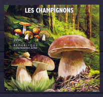 2 Feuillets  Neufs**  De République Centrafricaine - Mushrooms