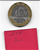 10 Francs  " Génie "  2000   SUP:/SPL - 10 Francs