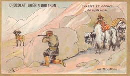 Chromo CHOCOLAT GUERIN BOUTRON - Chasses Et Pêches Au Moufflon - Guérin-Boutron