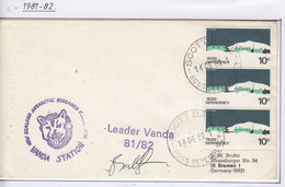 Ross Dependency 1981 Vanda Station Signature Leader Base Ca Scott Base 14 DE 81 (CB178C) - Storia Postale