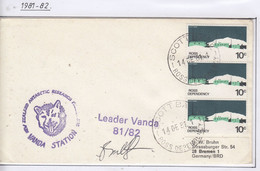 Ross Dependency 1981 Vanda Station Signature Leader Base Ca Scott Base 14 DE 81 (CB178C) - Covers & Documents