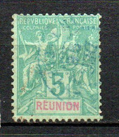 Col24 Colonies Réunion N° 35 Oblitéré Cote 2,75€ - Used Stamps