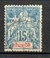 Col24 Colonies Réunion N° 37 Oblitéré Cote 4,50€ - Used Stamps