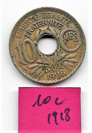 10 Centimes  " Lindauer "  1918   TTB - 10 Centimes