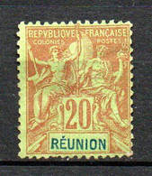 Col24 Colonies Réunion N° 38 Oblitéré Cote 11,00€ - Used Stamps