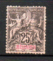 Col24 Colonies Réunion N° 39 Oblitéré Cote 4,50€ - Used Stamps