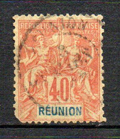 Col24 Colonies Réunion N° 41 Oblitéré Cote 24,00€ - Used Stamps