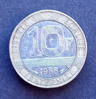 Pièce 10 Francs RF, Génie De La Bastille 1988 - 10 Francs