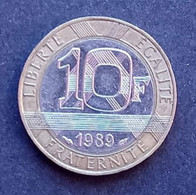 Pièce 10 Francs RF, Génie De La Bastille 1989 - 10 Francs