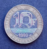 Pièce 10 Francs RF, Génie De La Bastille 1990 - 10 Francs