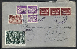 BULGARIE 1952:  LSC De Plovdiv Pour La Suisse, Affr. De 20L - Storia Postale