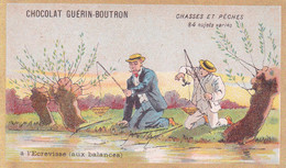 Chromo CHOCOLAT GUERIN BOUTRON - Chasses Et Pêches à L' écrevisse - Guerin Boutron