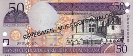 Dominican Republic 50 Pesos 2004 SPECIMEN UNC P-170s4 "free Shipping Via Registered Air Mail" - Dominicana