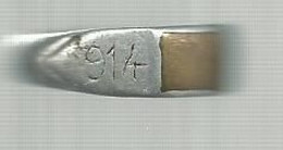 BAGUE DE POILU MARQUE 1914 1915 - 1914-18