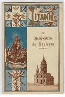 IMAGE RELIGIEUSE ET CANIVET : Litanies De Notre Dame De Boulogne , Double Pages - Religión & Esoterismo
