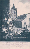 Cossonay VD, Eglise Et Bouquet De Fleurs (24.7.1904) - Cossonay