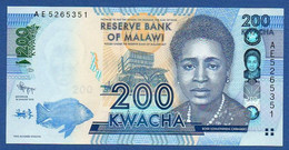 MALAWI - P.60a – 200 Kwacha 2012 UNC, Serie AE5265351 - Malawi