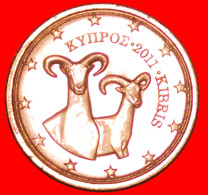 § GREECE: CYPRUS ★ 2 CENTS 2011 UNC MINT LUSTER! LOW START★ NO RESERVE! - Chypre