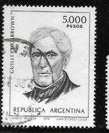 ARGENTINA - AÑO 1980 Historia Y Turismo - Alte. Guillermo Brown - Oblitérés