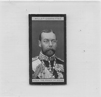 CARTE CIGARETTES  WILLS - H. R. H. THE PRINCE OF WALES - TRES BON ETAT - Wills