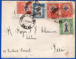 PERU 1928 COVER TO FRANCE, CALLAO CANCEL VERY NICE - Peru