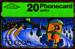 SCHEDA TELEFONICA PHONECARD U.K. CHRISTMAS 1990 TAKY 0,30H - BT Edición Conmemorativa