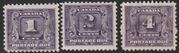 Canada 1930 Sc J6-8 Mi P6-8 Yt Taxe 6-8 Postage Due Partial Set Used - Segnatasse