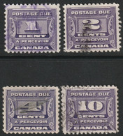 Canada 1933 Sc J11-4 Mi P11-4 Yt Taxe 10A-3 Postage Due Set Used - Strafport