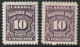 Canada 1935 Sc J20,J20b Mi P21 Yt Taxe 20 Postage Due MNH** Both Shades - Port Dû (Taxe)