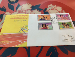 Hong Kong Stamp FDC Film Festival 2001 - Lettres & Documents
