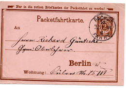 57004 - Deutsches Reich / Privatpost / Berlin - 1891 - 2Pfg. GAKte. PACKETFAHRT - Private & Local Mails