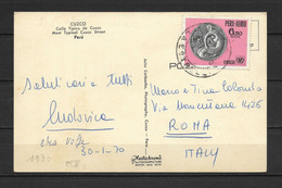 Peru Card With Maternity Stamp + Cuzco La Estrella Cancellation - Peru