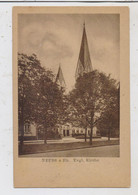 4040 NEUSS, Evangelische Kirche, 1919, Belgische Militärpost - Neuss