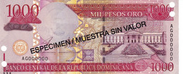 Dominican Republic 1000 Pesos 2003 SPECIMEN UNC P-173s2 "free Shipping Via Registered Air Mail" - Dominicaine