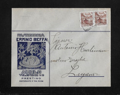 1940 HEIMAT TESSIN → Firmenbeleg Pasticceria Ermino Beffa AIROLO Nach Lugano   ►RAR◄ - Covers & Documents